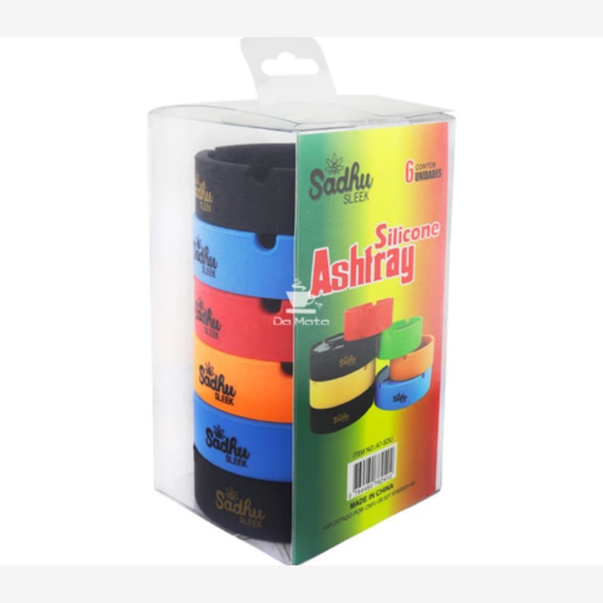 Cinzeiro Silicone Pequeno 6 Unidades
