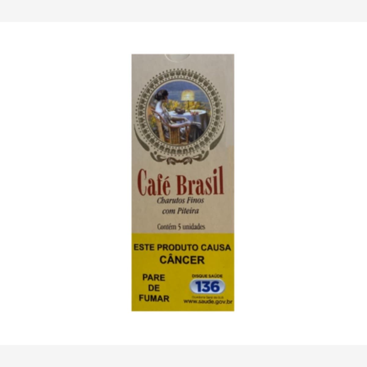 Charuto Café Brasil - Caixa 5 Unidades