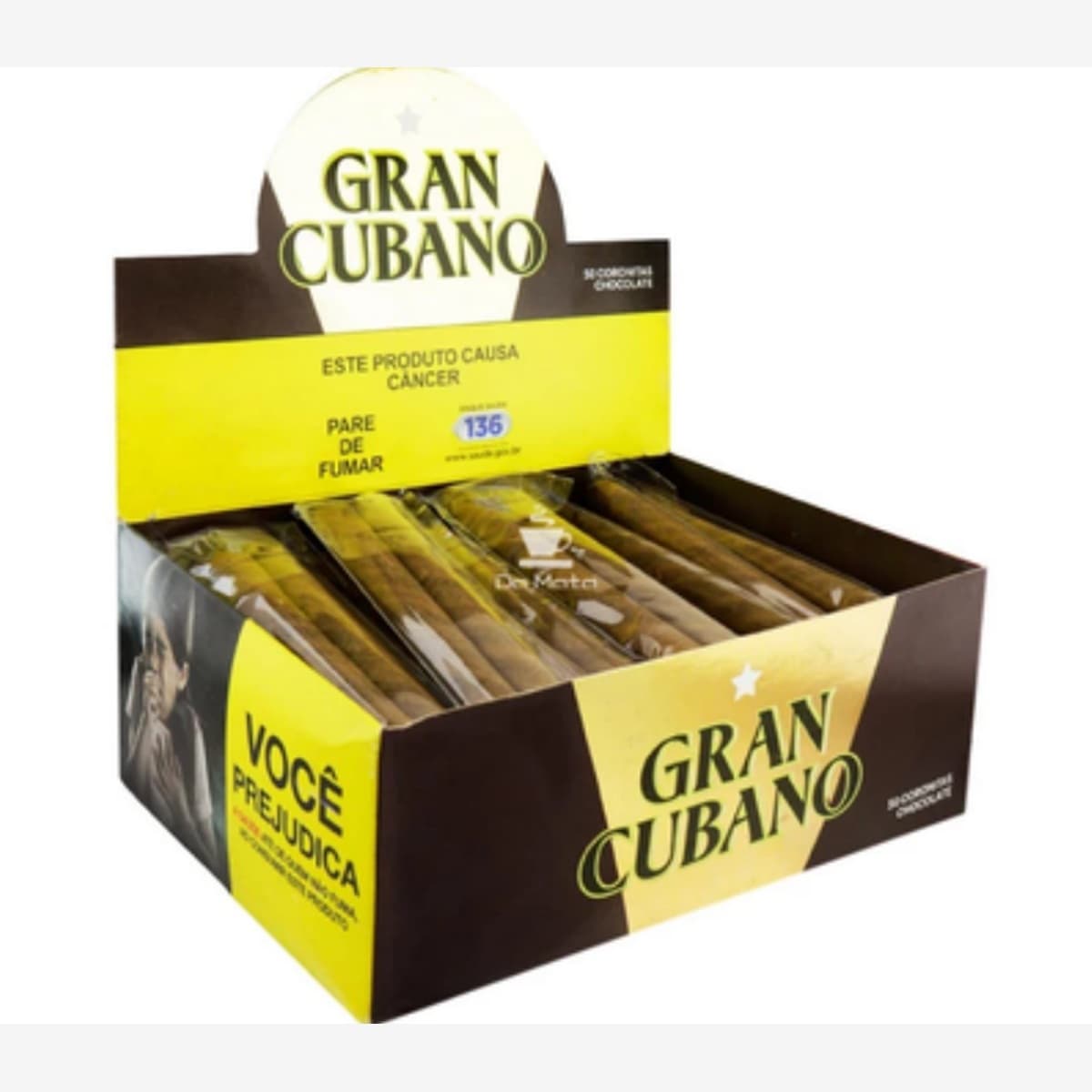 Cigarrilha Gran Cubano Coronitas Chocolate - 50 Unidades