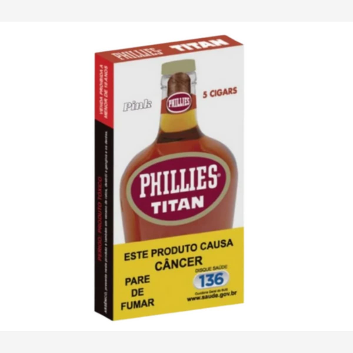 Charuto Phillies Titan Chocolate - Display com 5 Unidades