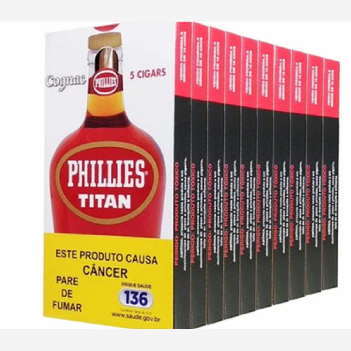 Charuto Phillies Titan Conhaque - Display 10 Maços