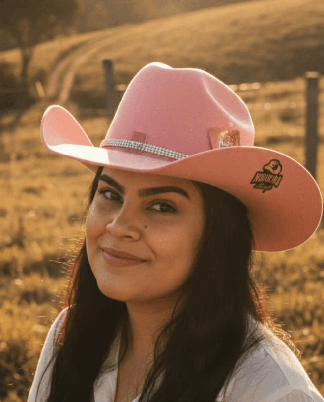 Chapéu Boiadeira Rosa
